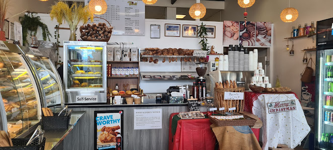 Interior counter and display at Authentic Bakery & Cafe